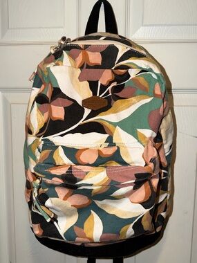 O'Neill Multicolor Leaf Canvas Backpack